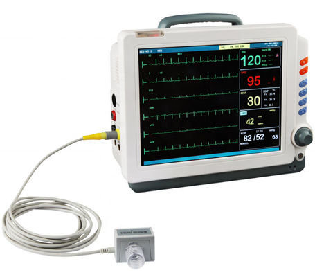 qualité  Competitive 12.1 Inch Medical Metal Display With Capnograph Multiparameter Smart Icu Price Ambulance Patient Monitor usine
